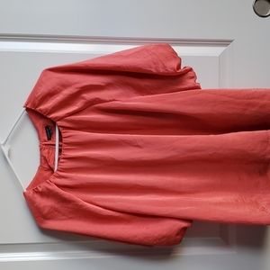 Ann Taylor coral colored blouse.